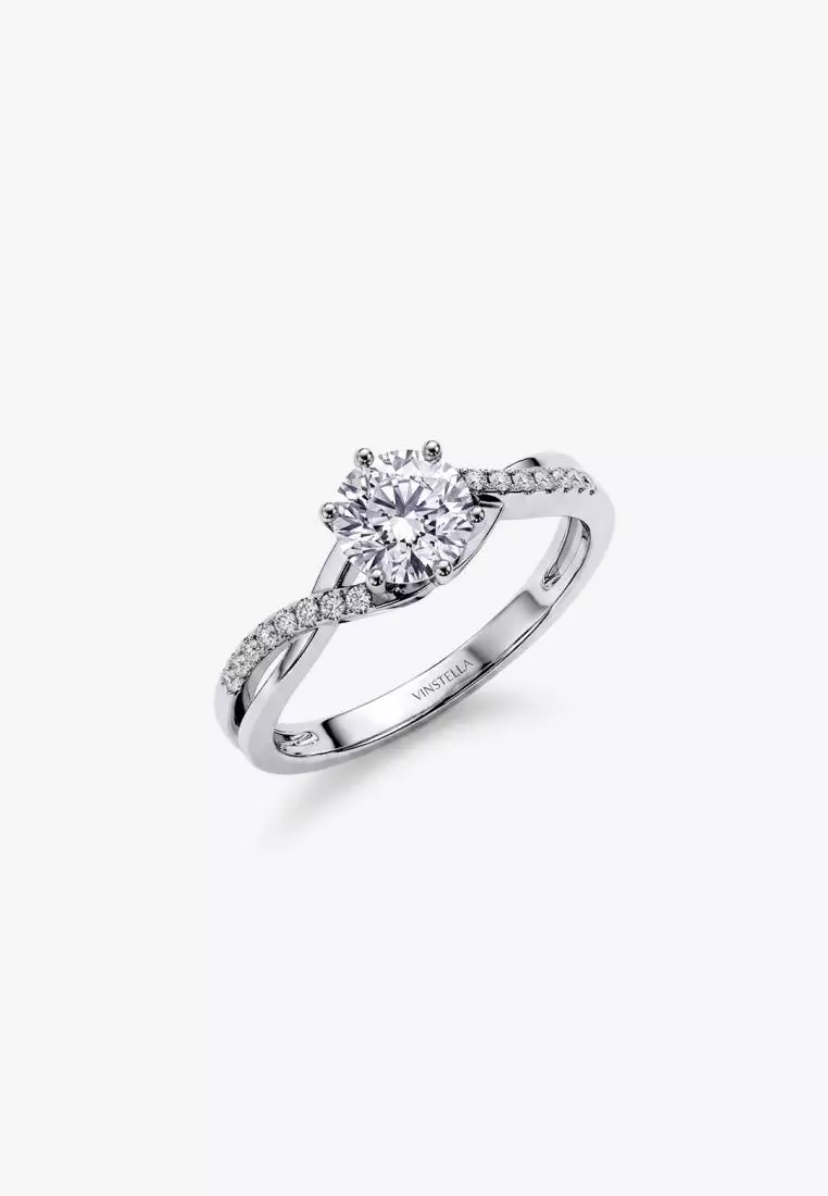 Vinstella Love Entwined Engagement Ring (16H&A)