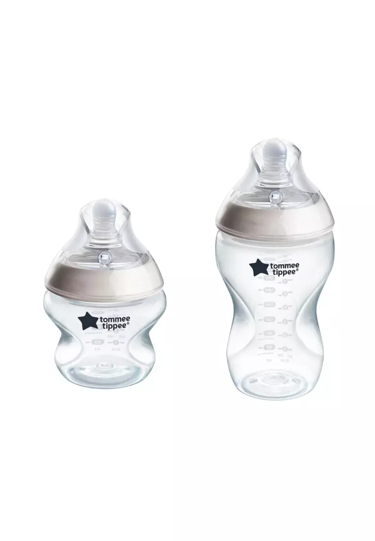ClsoertoNature PP Feeding Bottle Newborn Starter Set 0+ months, Slow Flow Teat, 6-pack