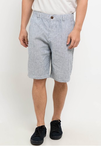 Giordano blue Men's Linen Short 99D78AAAD9565BGS_1