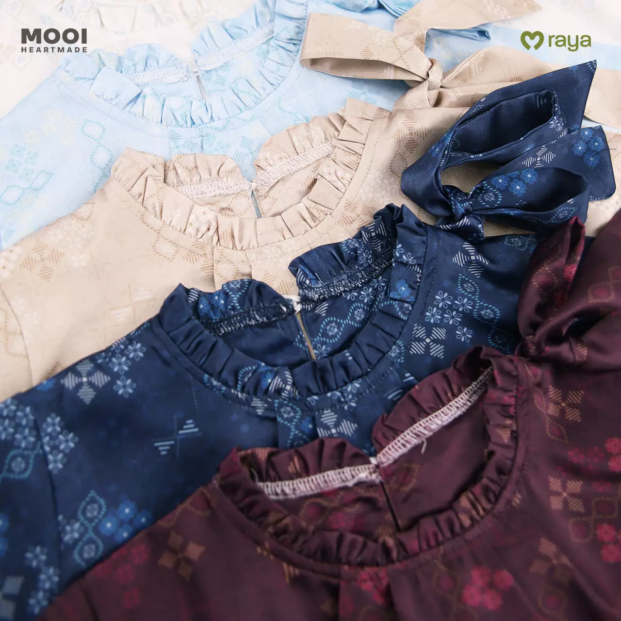 Mooi Dress Dewasa Raya Collection Nawrah Gamis Adult Nawasena Series - Sky Blue