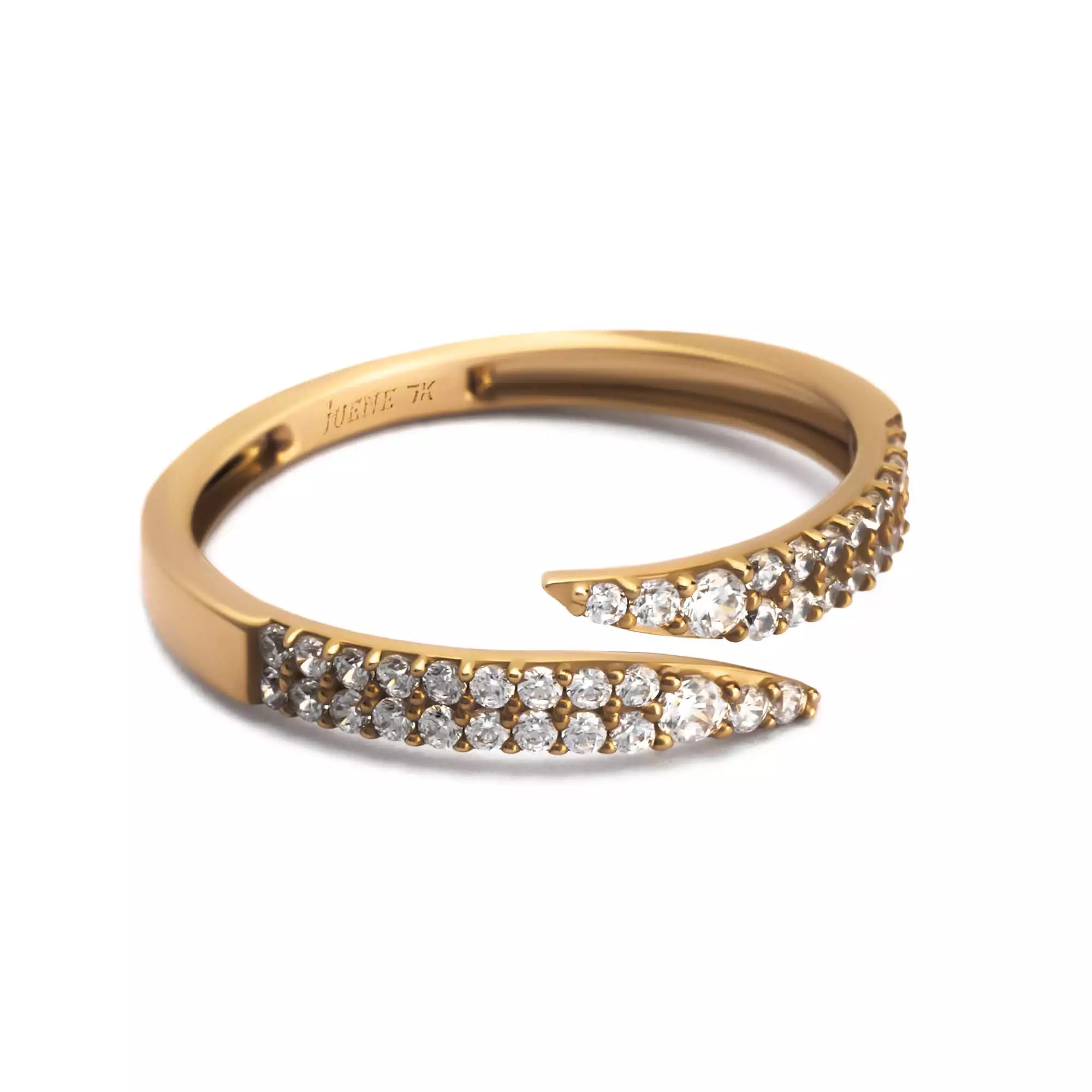 Cincin Emas 7k -Ticha Gold Ring - Velina Collection - Juene Jewelry