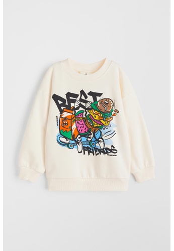 h&m white sweatshirt