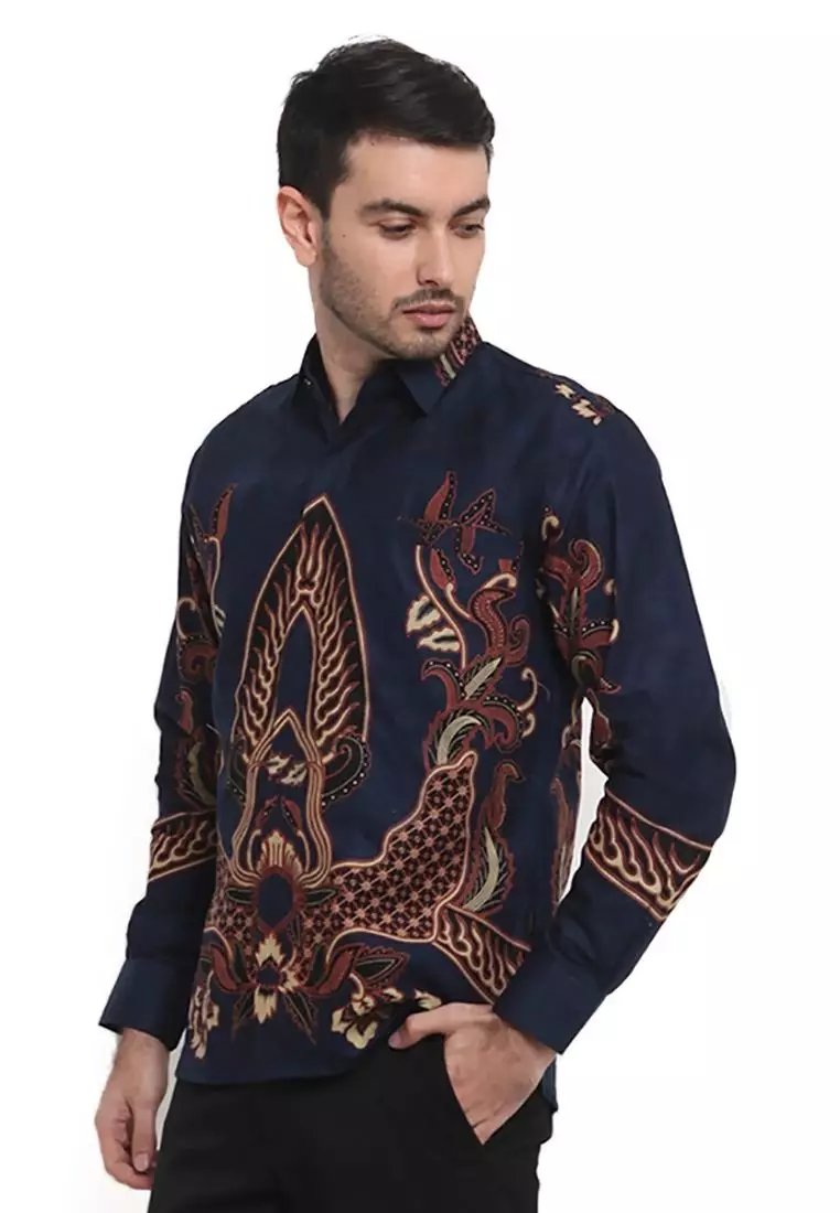 Mataram Kemeja Batik Pria Premium Slimfit Modern Lengan Panjang