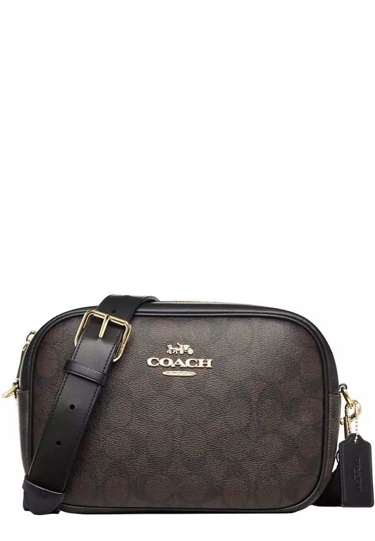 Buy COACH Coach Jamie Camera Bag In Signature Canvas in Brown Black
