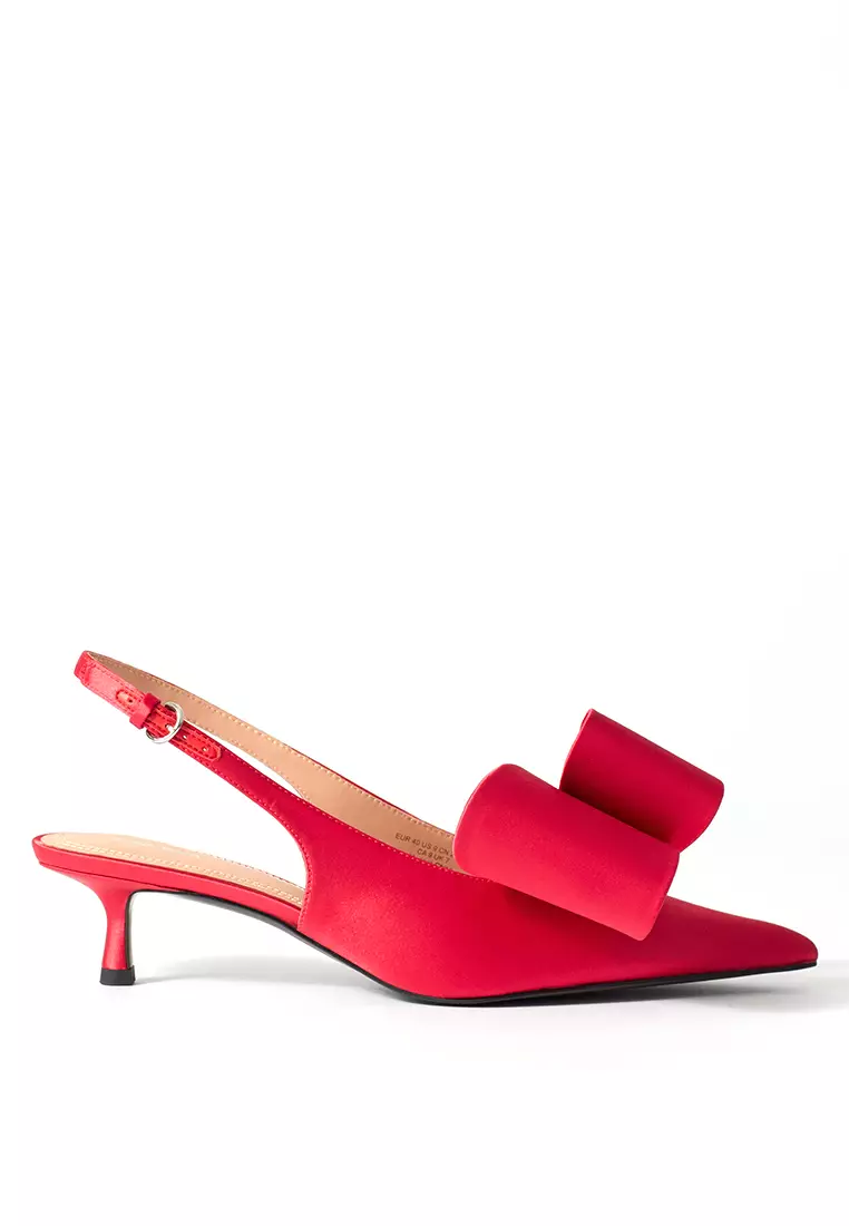 Discount on & Other Stories  shoes - SKU: Bow-Embellished Satin Pumps