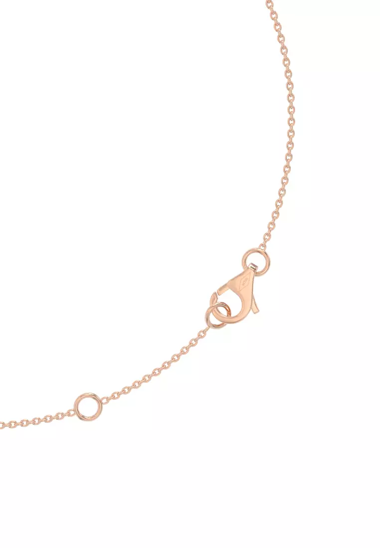 Toi Et Moi Brilliant Duo Lab Grown Diamond Pendant Necklace in 14K Rose Gold D/E-VVS/VS (0.94ct TDW)