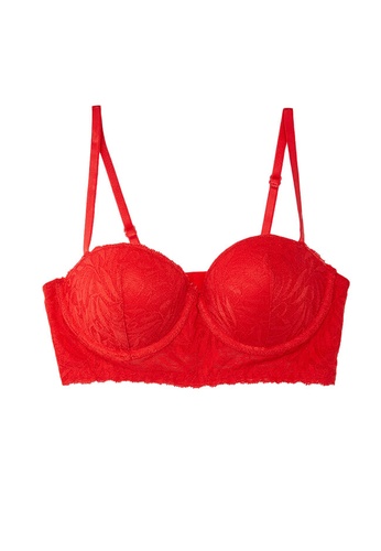 LC Waikiki red Underwire Half Padded Lace Detailed Bra 07830US98AF950GS_1