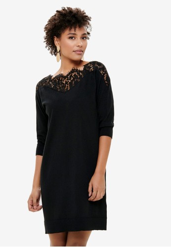Jual Only Ally 3 4 Spring Dress Original Zalora Indonesia