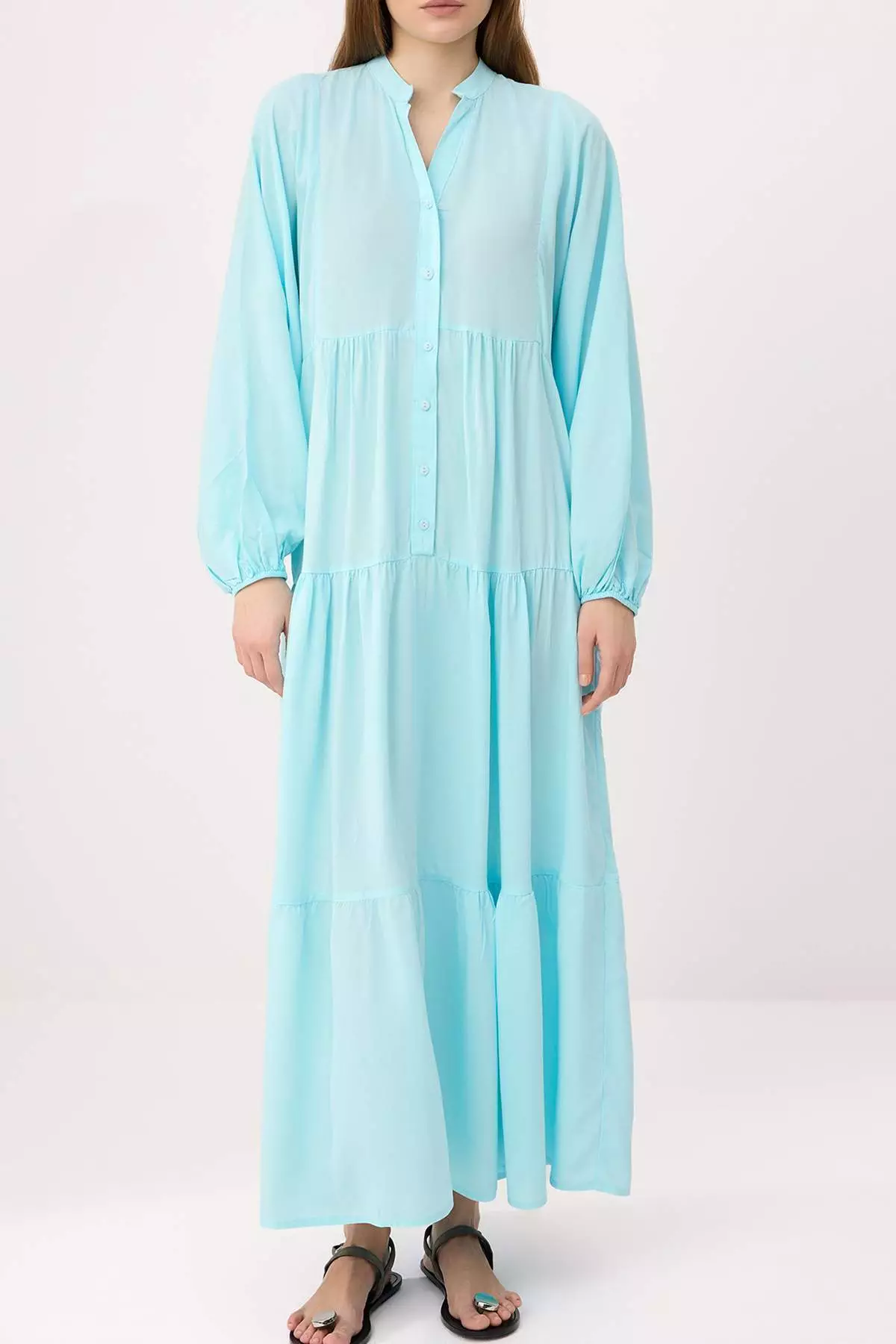 Mint Viscose Woven Dress Tctss24Eb00221