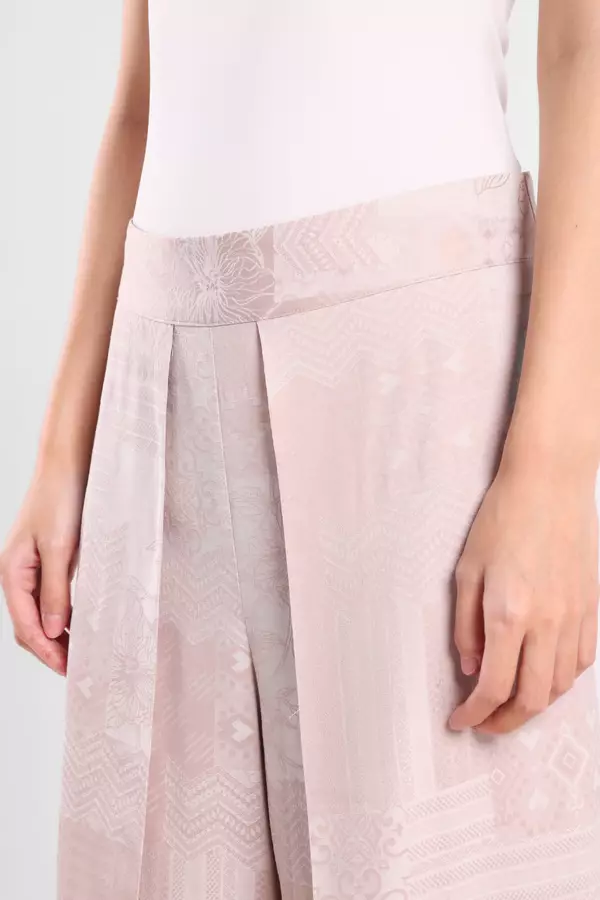 Minimal - Kirana - Celana Panjang Rileks - Beige Warna Beige