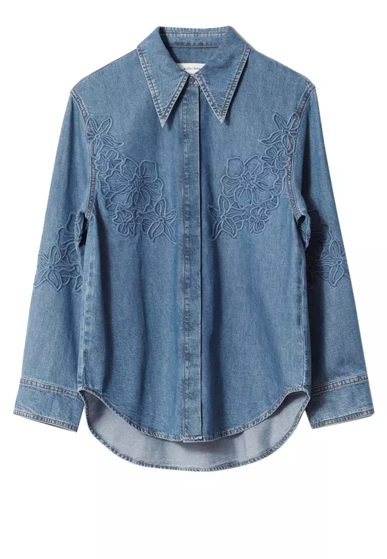 Embroidered Denim Shirt