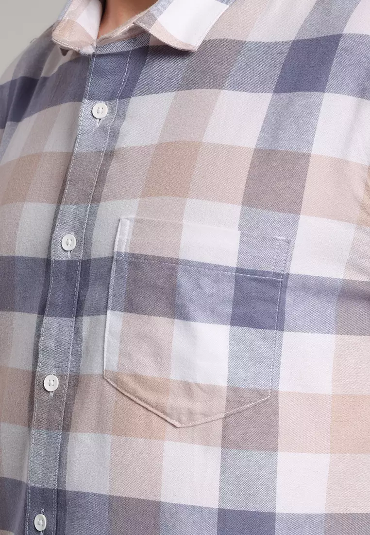 MOC Kemeja Lengan Pendek Pria Briscoe - Khaki