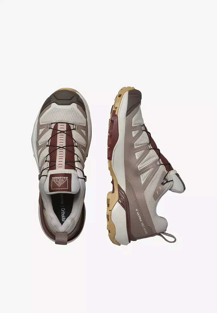 X Ultra 360 Edge Gore-tex Women Hiking Shoes Silver Cloud / Iron / Rum Raisin
