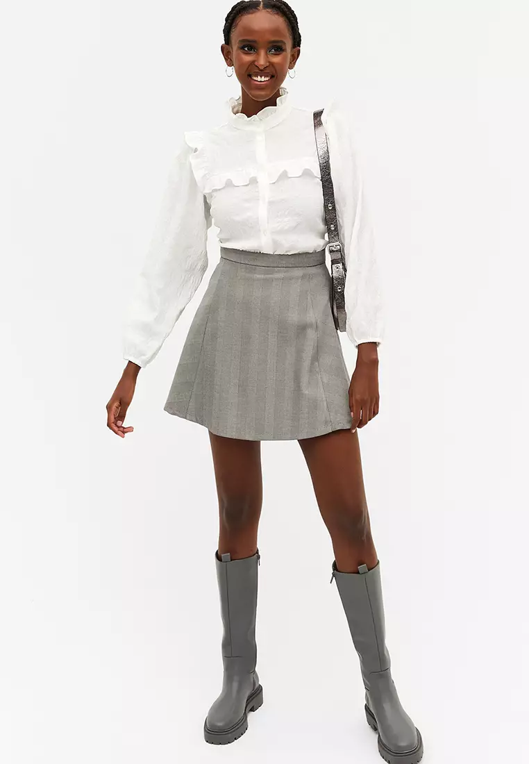 Monki Checkered a-Line Skirt 2024, Buy Monki Online