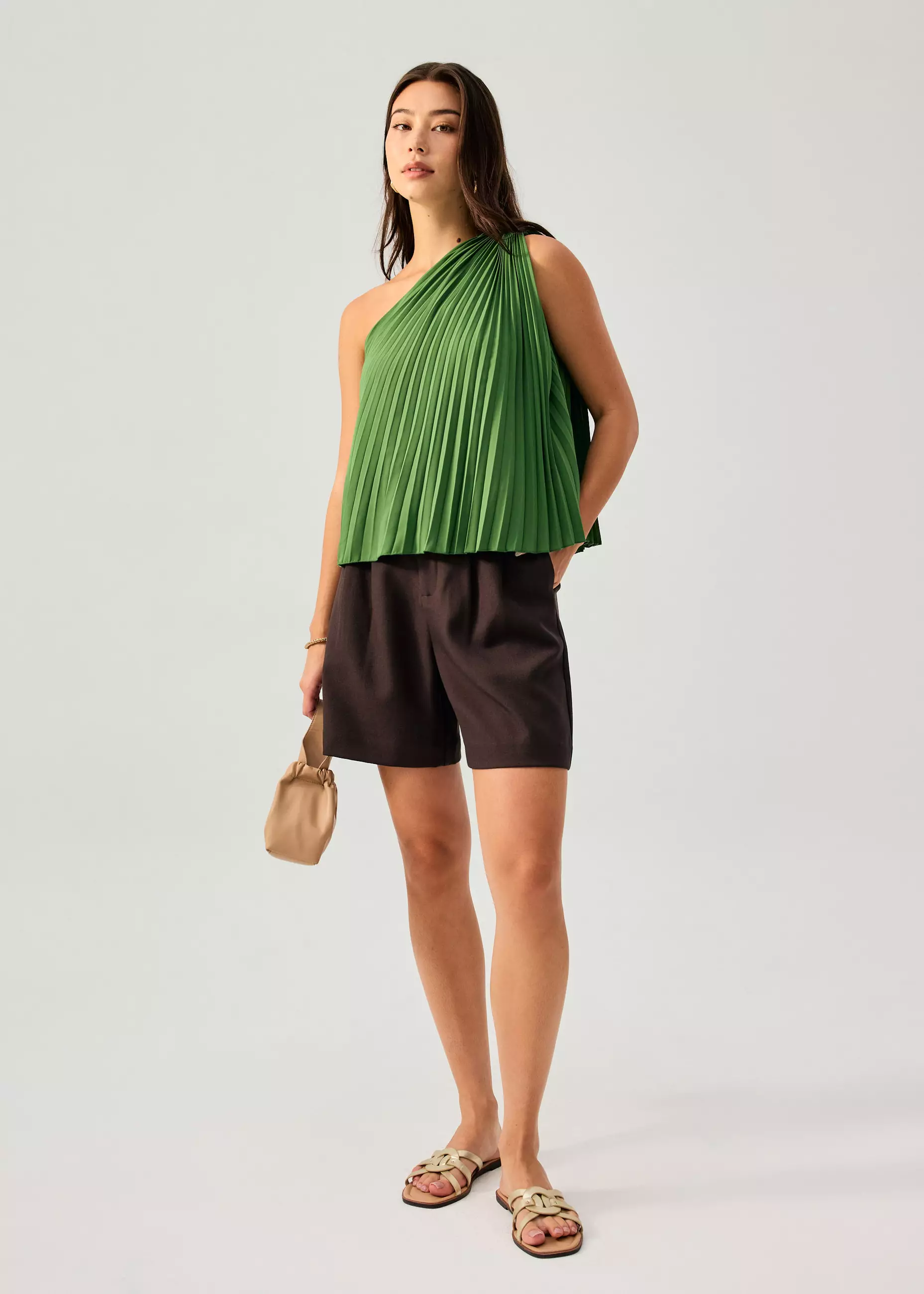 Atasan Wanita - Wei Sunray Pleated Toga Top