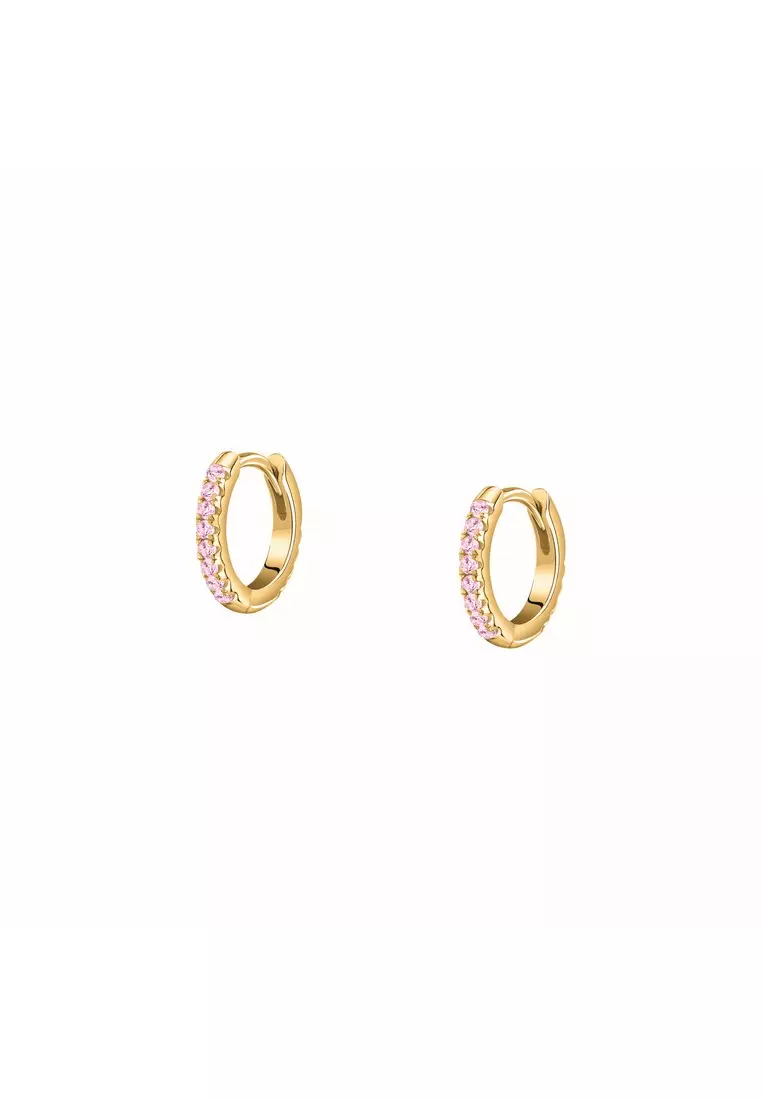 LA PETITE STORY Pink Circle WOMAN EARRINGS LPS01AWV36