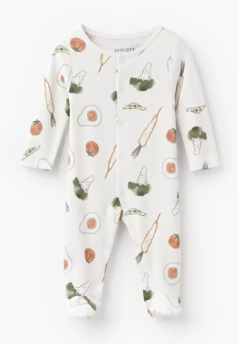 Babyshop Pack Of 3 Juniors Bamboo Round Neck Long Sleeves Sleepsuit With Assorted Print