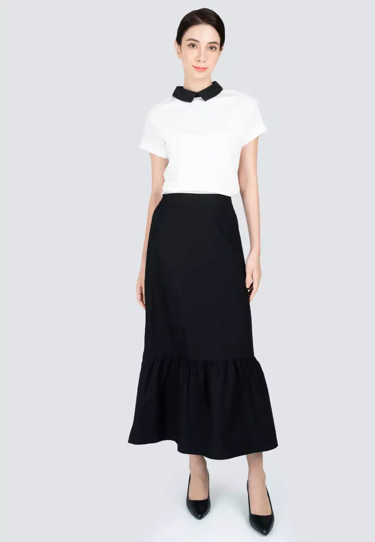 Polo Haus - Women’s Tiered Long Skirt WBLS003