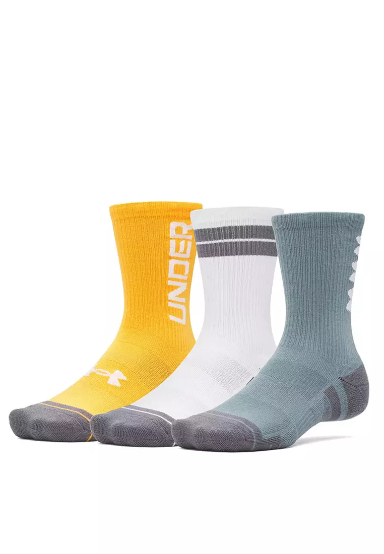 3 Packs Perf Tech Nov Crew Socks