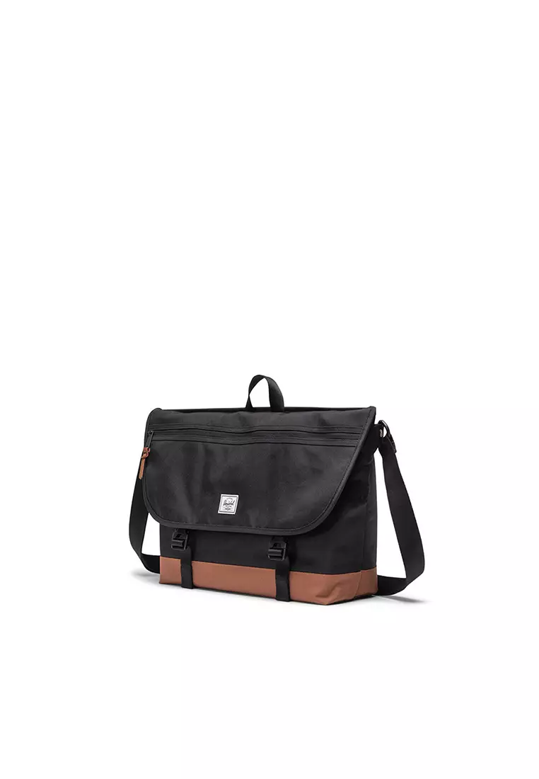 Cove Messenger 22,5L Bags - Black/Saddle Brown
