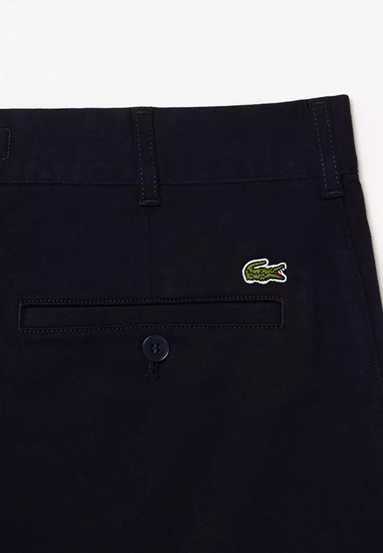 Slim Fit Stretch Cotton Bermuda Shorts