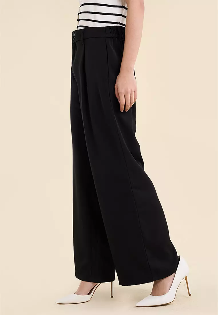 Dress Code Wide Pleated Pants