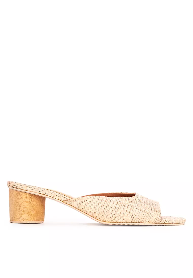 Discount on Inne  shoes - SKU: Regina Raffia Heel Blush