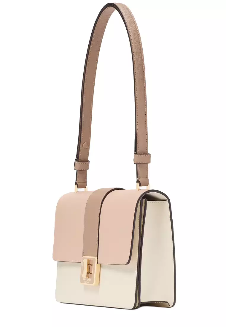 Phoebe Turnlock Shoulder Bag - Toasted Hazelnut Multi KK138