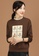 A-IN GIRLS brown Lace Collar Stitching Warm Sweater (Plus Velvet) F6333AAD03E16BGS_3