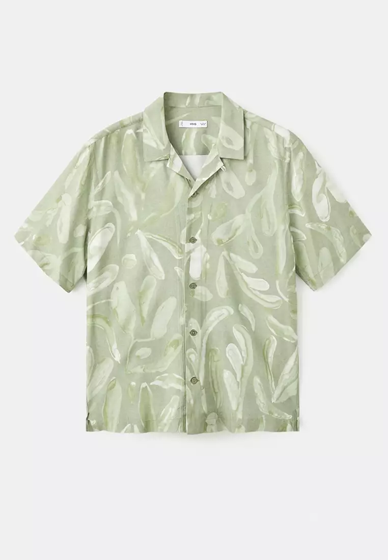 Fluid Relaxed-Fit Printed Shirt