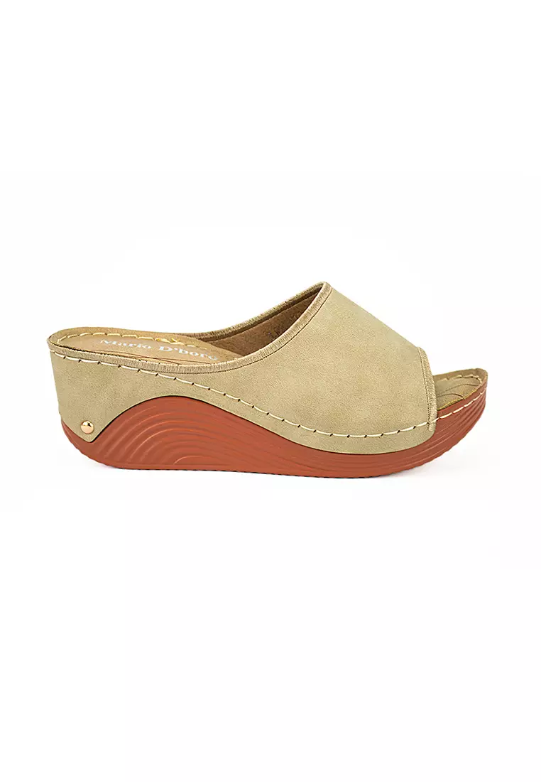 Discount on Mario D' boro Runway  shoes - SKU: Women's Wedge Sandals LW 22410 Taupe C24