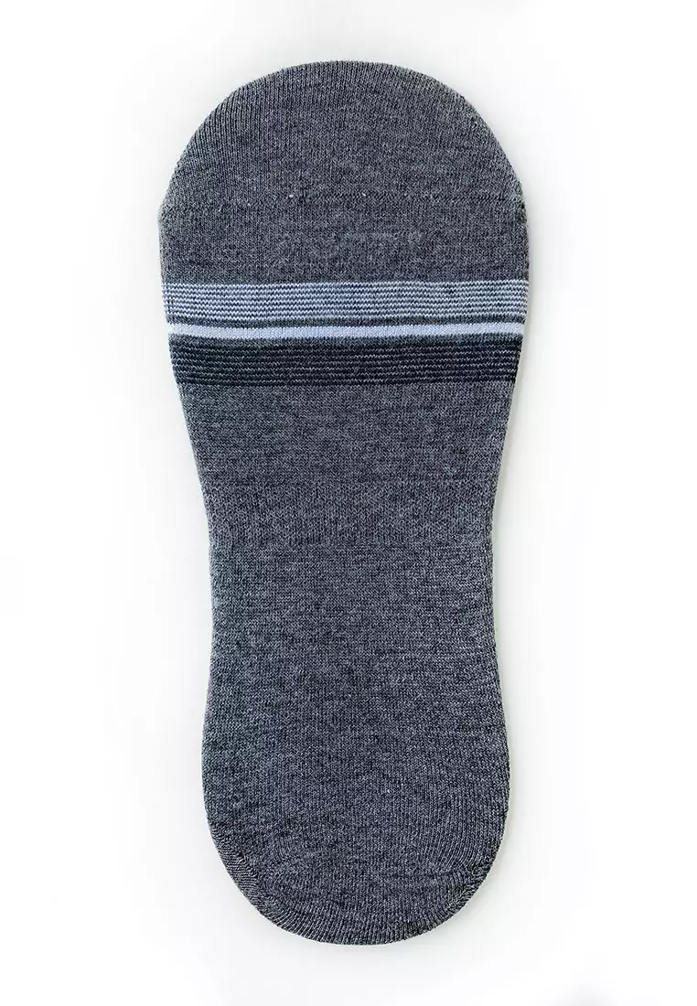 Crocodile SOCK CFCM 0005 Grey - Kaos Kaki Invisible Pria Men Socks