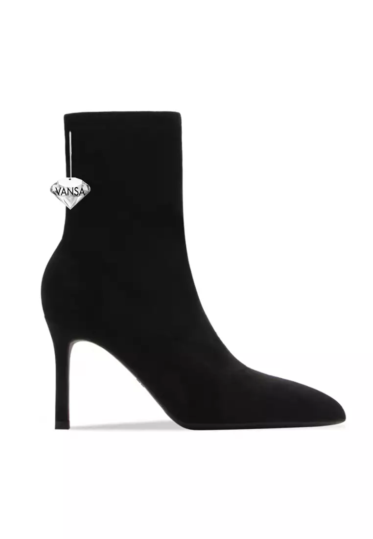 Discount on Twenty Eight Shoes  shoes - SKU: VANSA 7cm Comfortable Elastic Suede Short Boots VSW-B-as.7