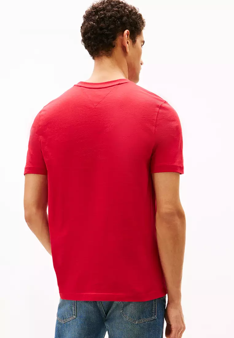 Tommy 刺繡旗幟 T恤 - TH Mainline