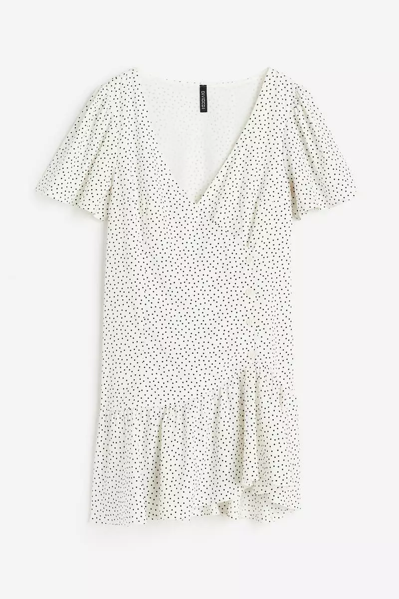 H&m polka dot wrap dress outlet