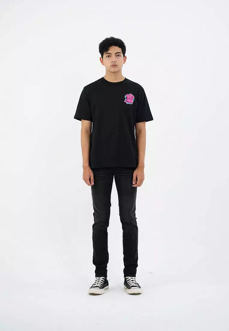 3Second Men's T-Shirt Short Sleeve Regular Fit Cotton Swead OL-C370425