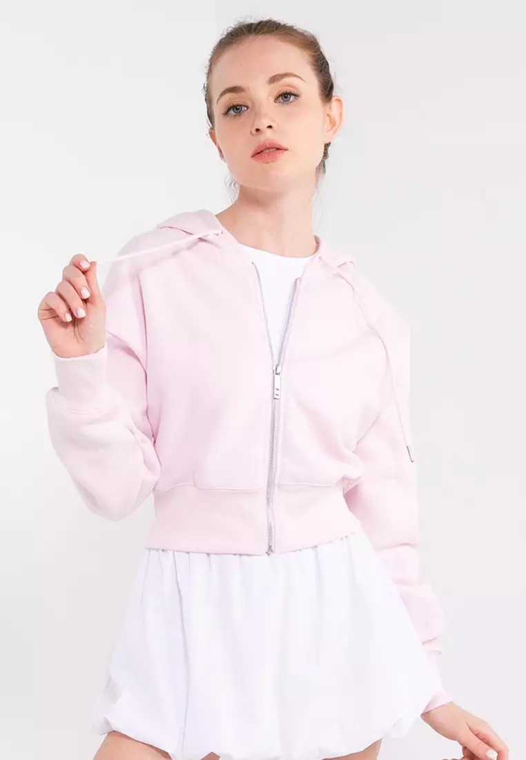 Buy Cotton On Body Plush Essential Cropped Zip Through Hoodie 2024 Online