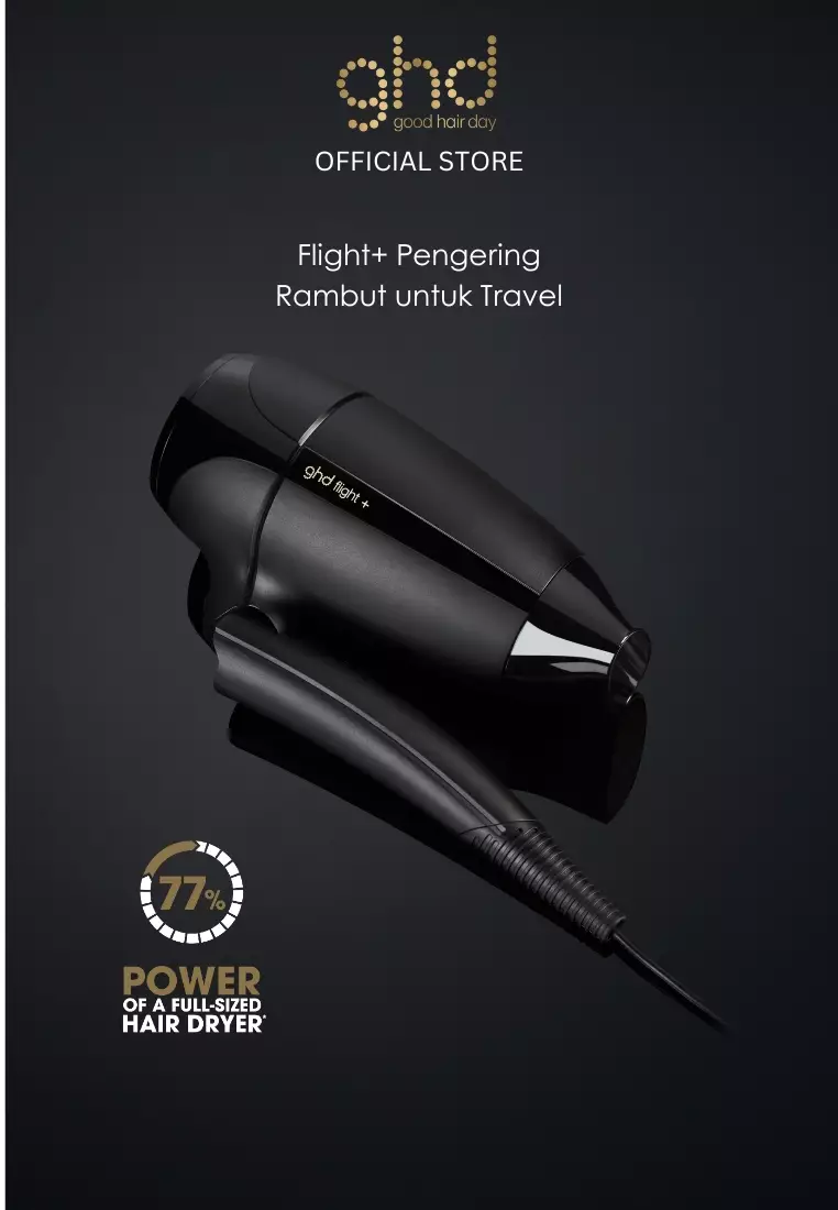 ghd Travel Flight+ Hairdryer - Pengering Rambut Mini Portable Free Travel Bag
