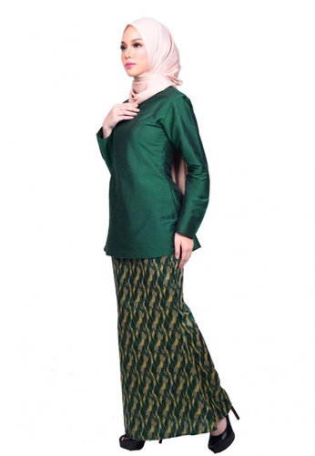 Buy Edoura Kurung Modern from KAMDAR in Green only 159.9