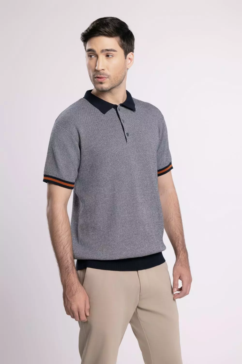 MOC - Kaos Polo Pria Lengan Pendek Karlot - Navy