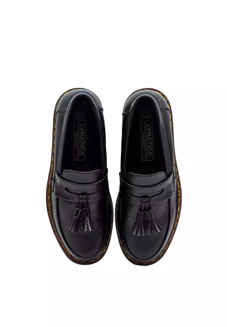 Lvnatica Retro Black Gum Dress Shoes