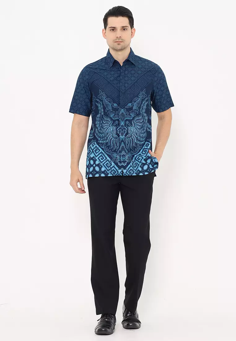 Hadinata Batik Kemeja Pendek Superfine Yudisthira Yuvika