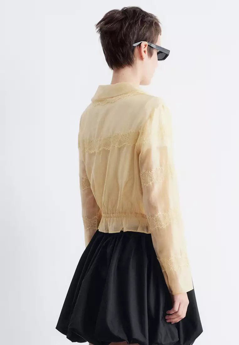 長袖蕾絲上衣