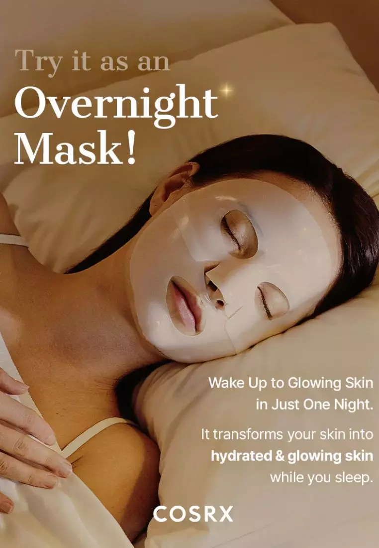 Cosrx Advanced Snail Mucin Glass Glow Hydrogel Mask (Overnight Treatment)