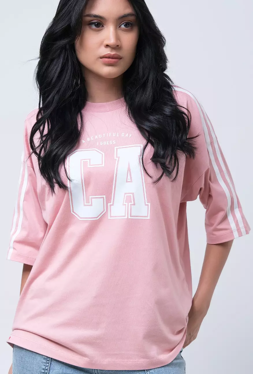Kaos Wanita Nadlin Pink