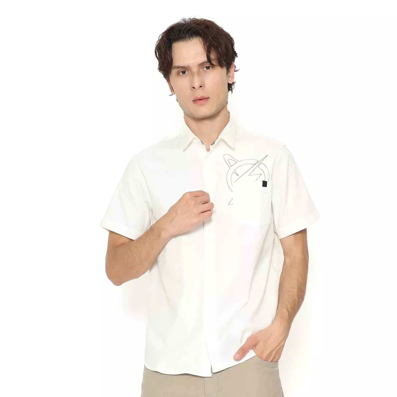 Planet Surf Clothing Kemeja Lengan Pendek Pria Brynlee Planet Surf