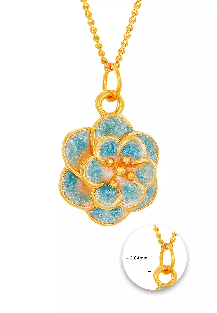 HABIB 999/24K Yellow Gold Pendant (Flower) 9GP01120425