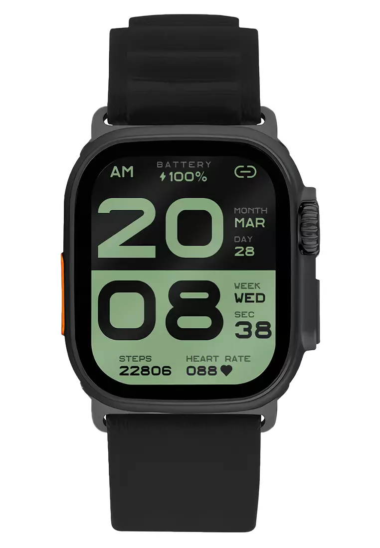 Lee Cooper Smartwatch - Jam Tangan Pintar Unisex - LC.SM.3.12 Black Fabric Strap