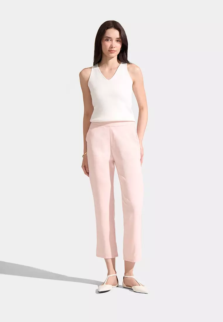 Pull Up Tapered Trousers