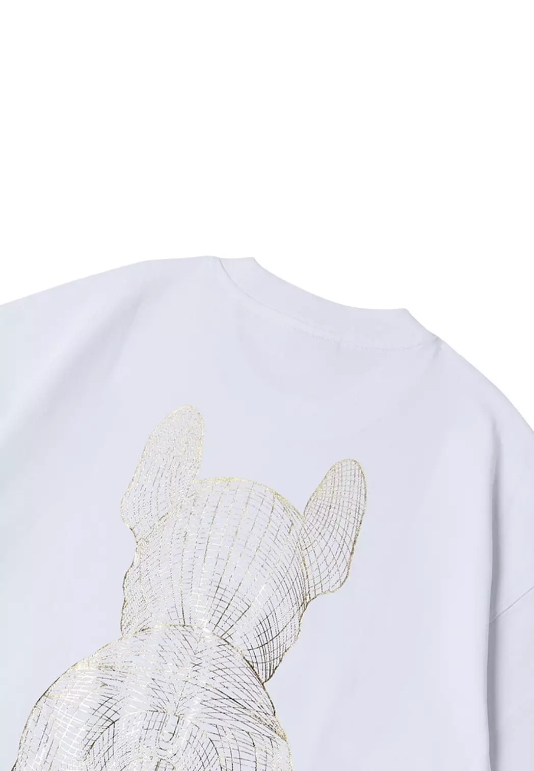 Gold Big Radog Short Sleeve Tshirt - White